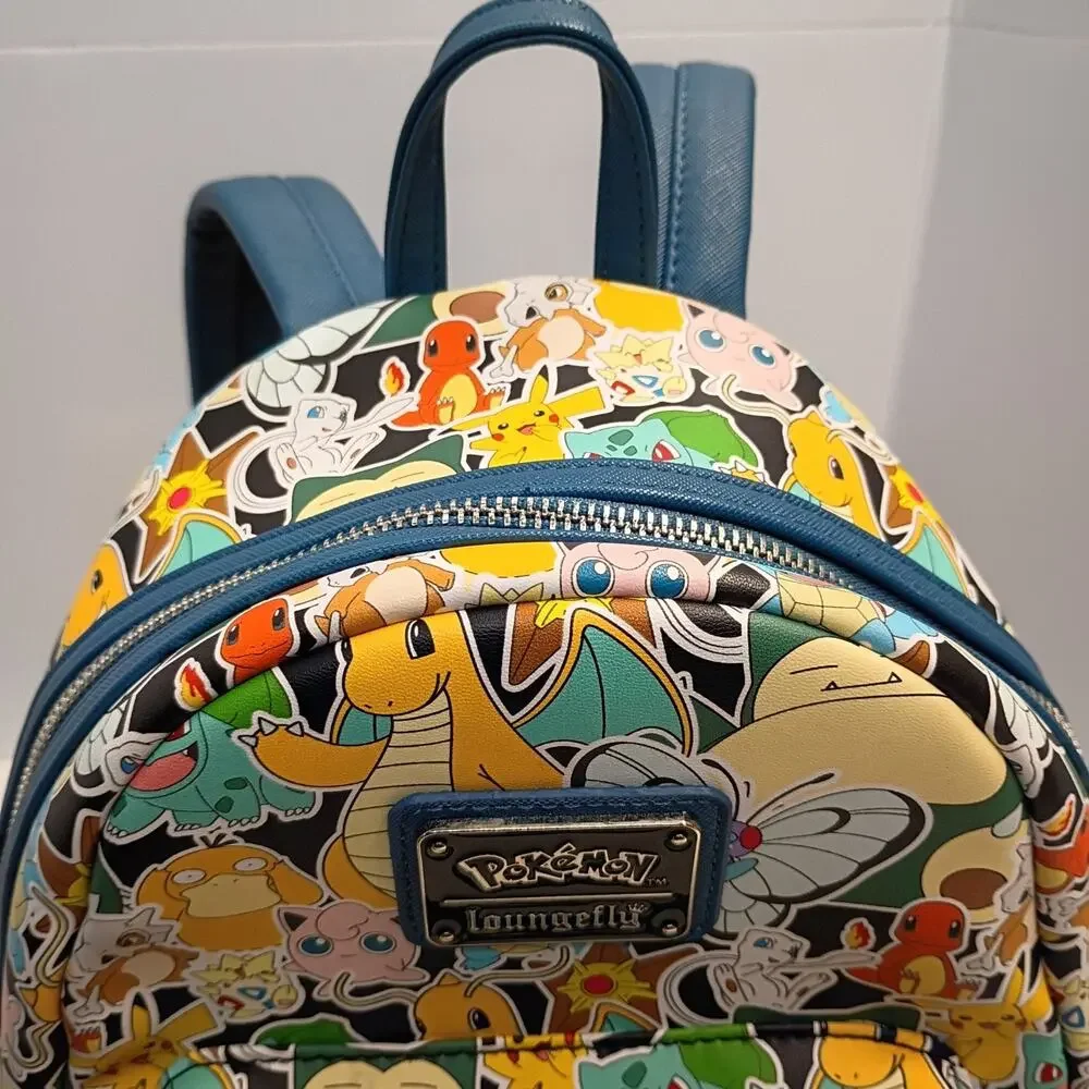 Loungefly Pokémon Sticker Collage Mini Backpack Pikachu Cubone Squirtle